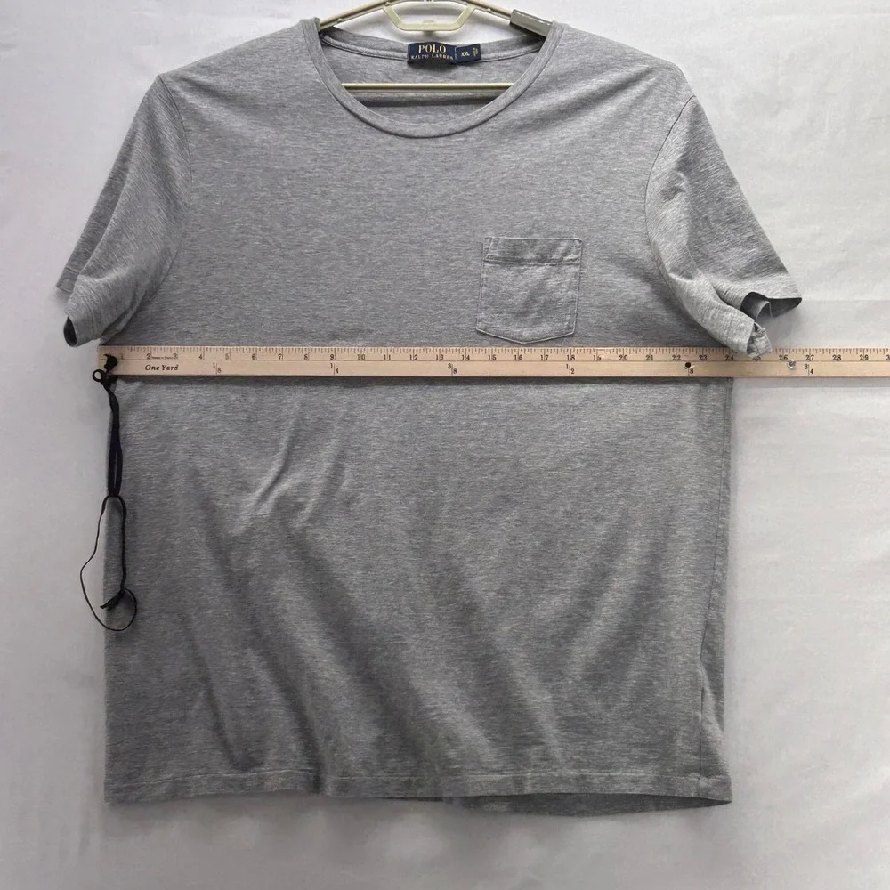 Polo Ralph Lauren Mens Shirt XXL Classic‎ Basic Simple Capsule Cotton Pocket Tee